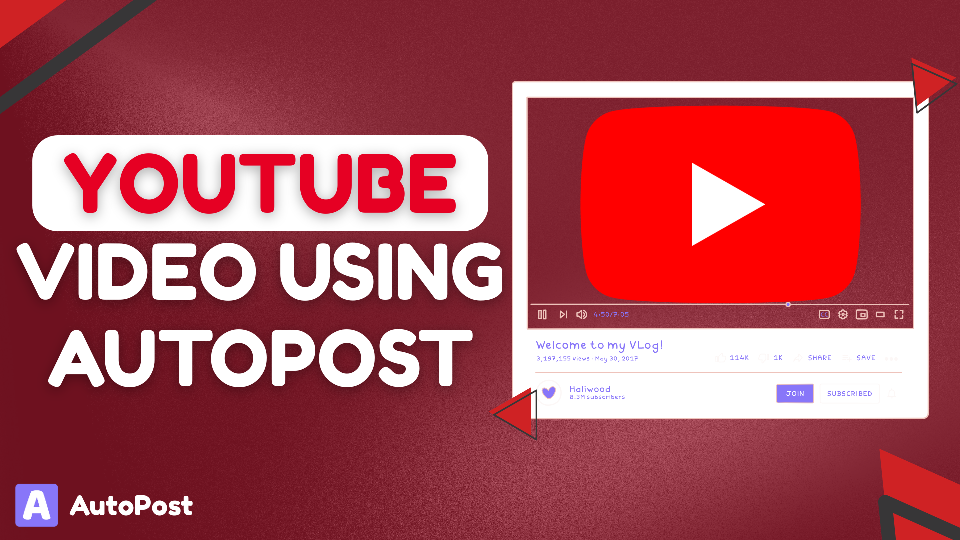 How to Upload a Video on Youtube Using AutoPost