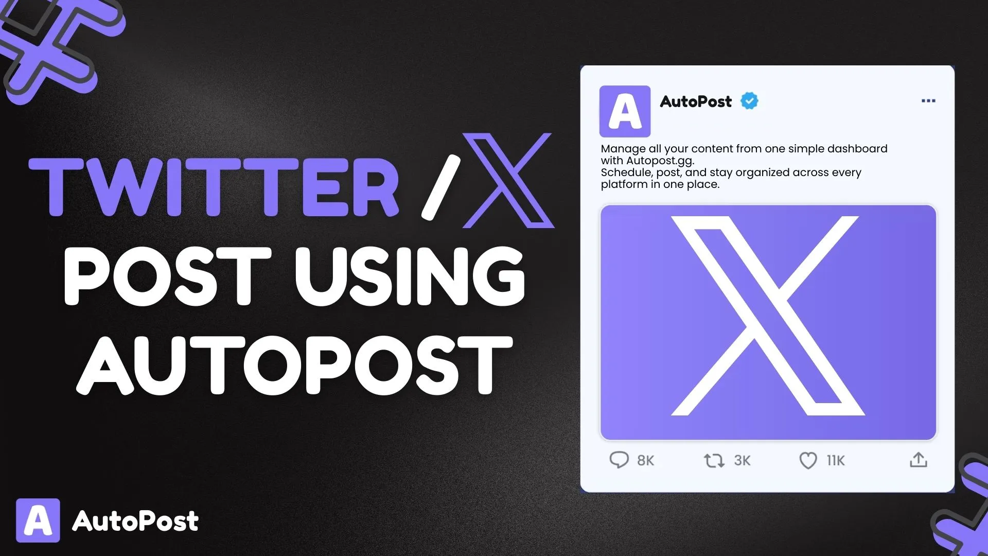 How to Publish a Post on Twitter/X Using AutoPost